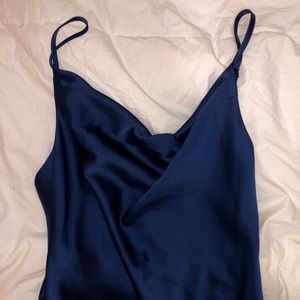 UO Mallory cowl neck slip dress
